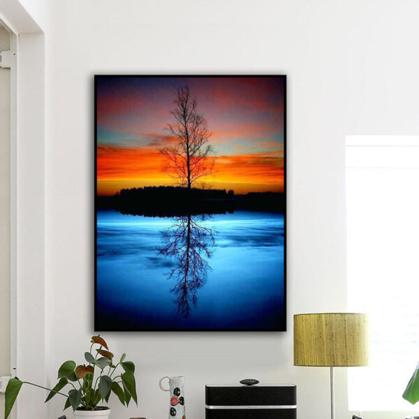 Diamond Painting, Reflection, Tree Decoration