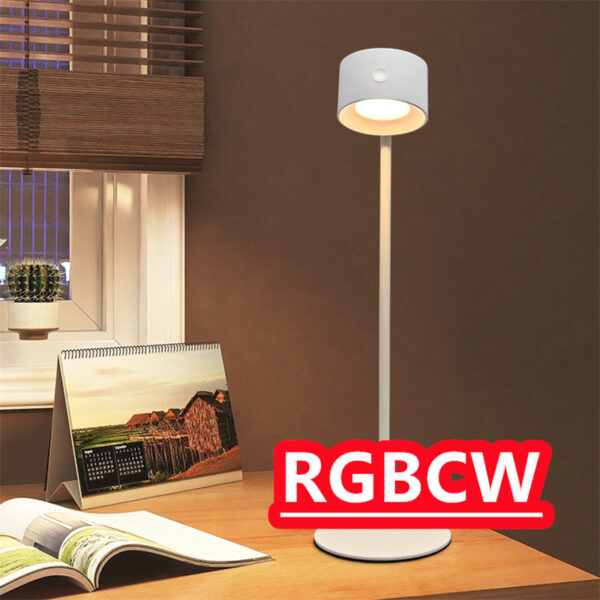 Magnetic Touchable LED USB Rechargeable Table Lamp 360 Rotate Cordless Remote Control Desk Lights Home Bedroom Wall Night Lamp - Image 6