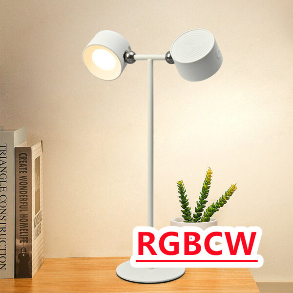 Magnetic Touchable LED USB Rechargeable Table Lamp 360 Rotate Cordless Remote Control Desk Lights Home Bedroom Wall Night Lamp - Image 5