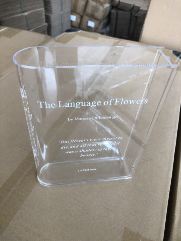 Clear Book Flower Transparent Vase - Image 5